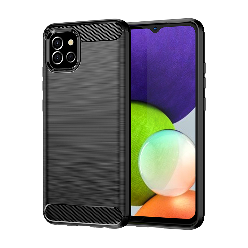 Carbon Case elastīgs apvalks Samsung A03S EU (166.5) melns