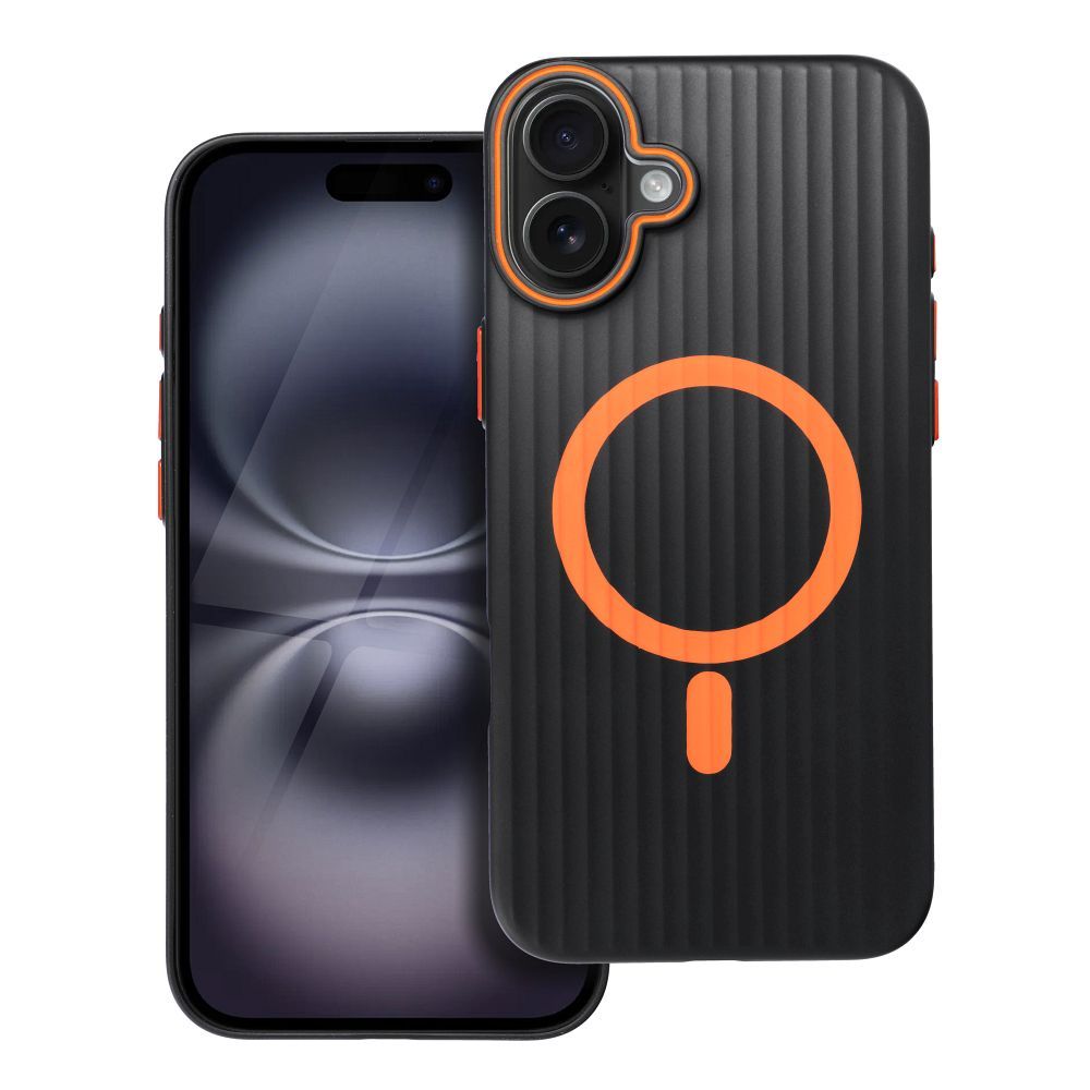 Viedtālruņa apvalks SIMPLY saderīgs ar MagSafe iPhone 16 Plus titāna melns