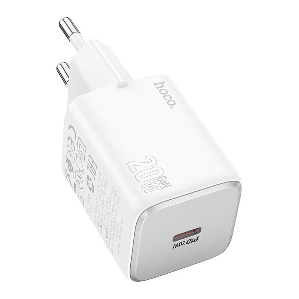 Lādētājs Hoco USB C QC PD 20W N40 balts