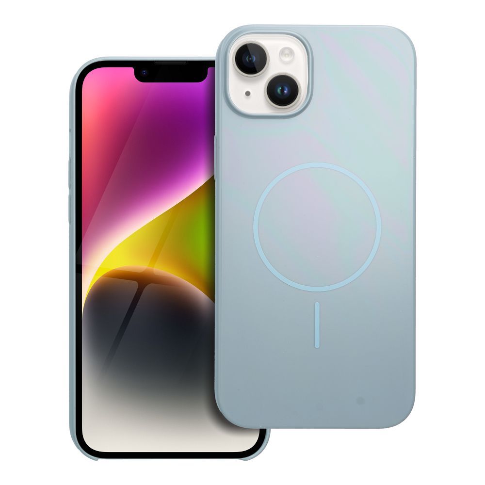 Spīdīgs magnētiskais viedtālruņa apvalks saderīgs ar MagSafe priekš IPHONE 14 PLUS, piparmētru krāsas