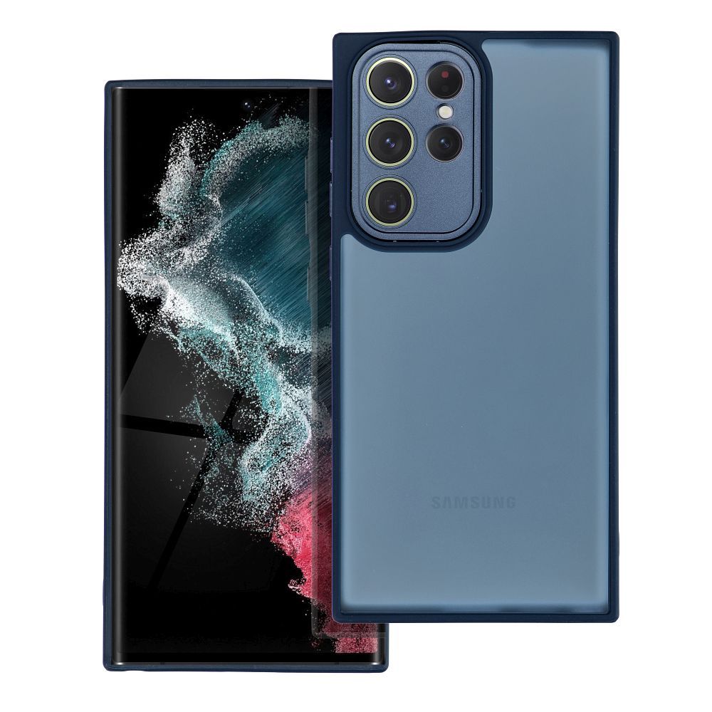 VARIETE viedtālruņa apvalks SAMSUNG S22 Ultra tumši zila