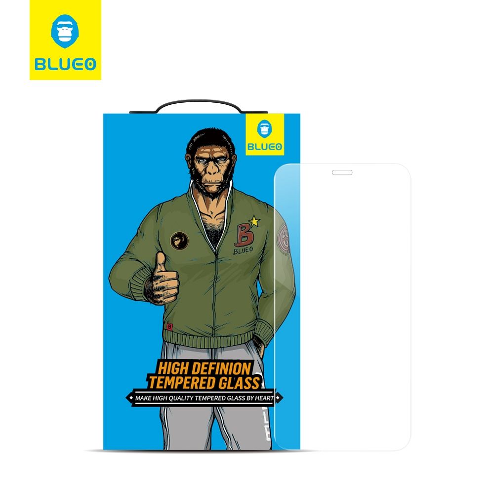 5D Mr. Monkey stikls - Samsung Galaxy A14 4G / A14 5G melns (Strong Lite)