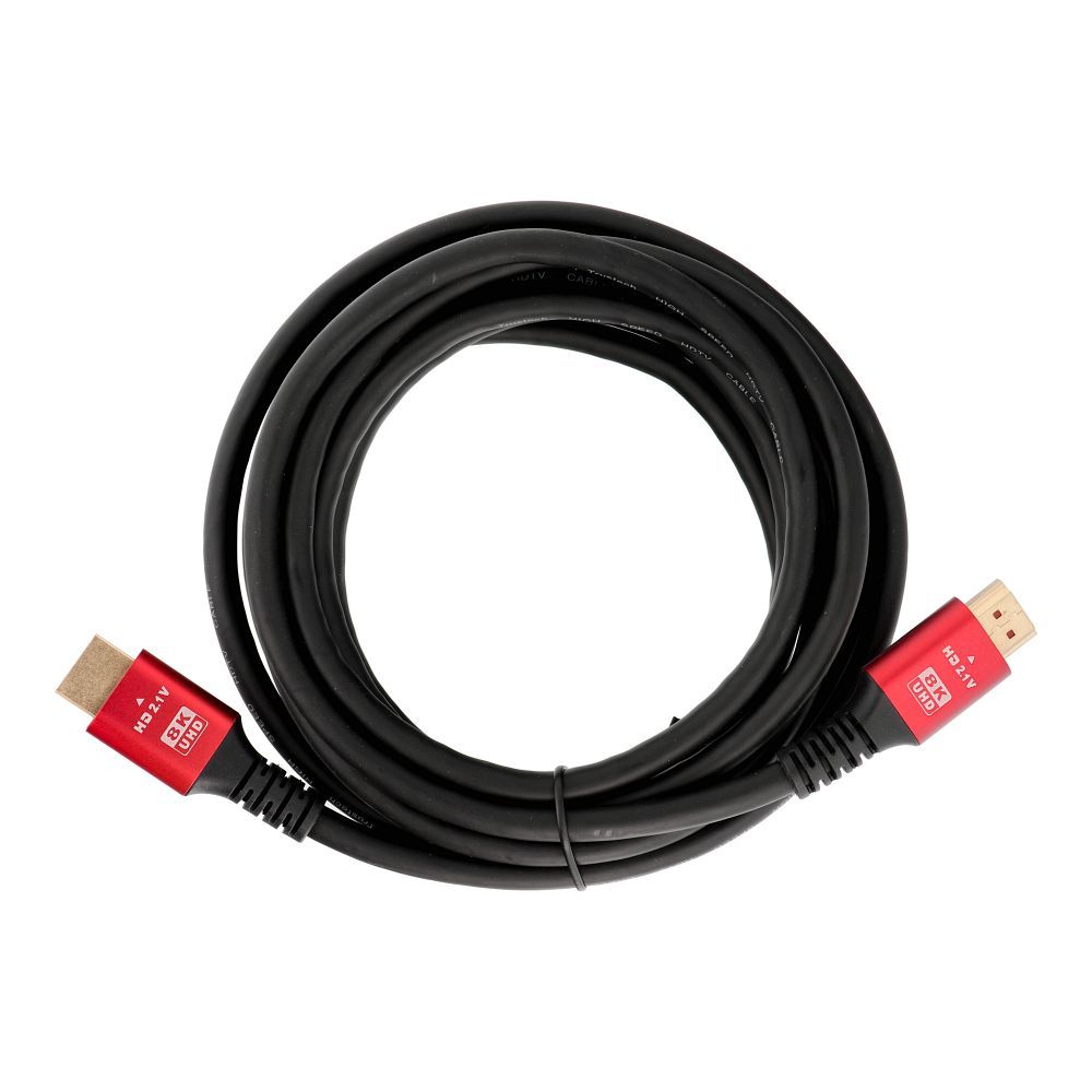 Kabelis HDMI 2.1 8K 60 Hz / 4K 120 Hz – ar ļoti augstu ātrumu, HDR, eARC, VRR, 48Gbps, 3 m, melns