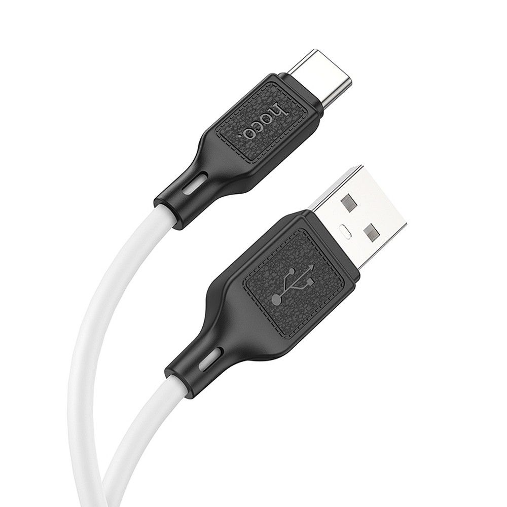 Kabelis USB-A uz USB-C Hoco 3A 1 m X90 balts