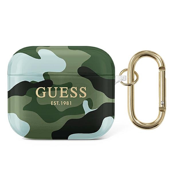 Guess GUA3UCAMA AirPods 3 apvalks zaļš/haki Camo Collection