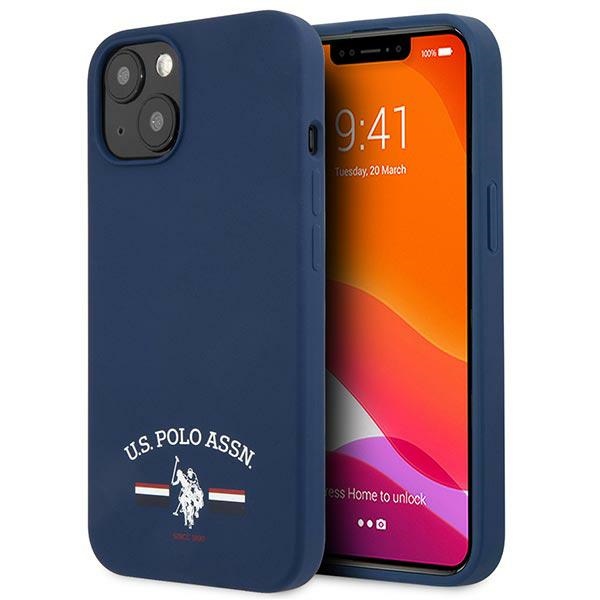 US Polo USHCP13SSFGV iPhone 13 mini 5,4" tumši zils/tumši zils Silikona kolekcija