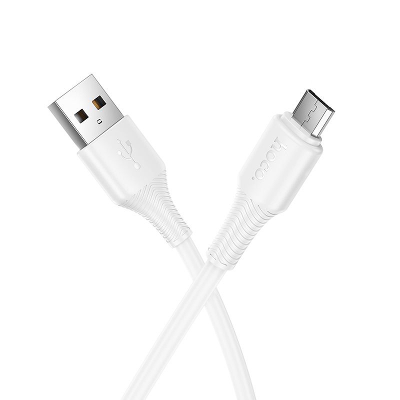 Kabelis USB A uz Micro USB Hoco 2,4A 1 m X120 balts
