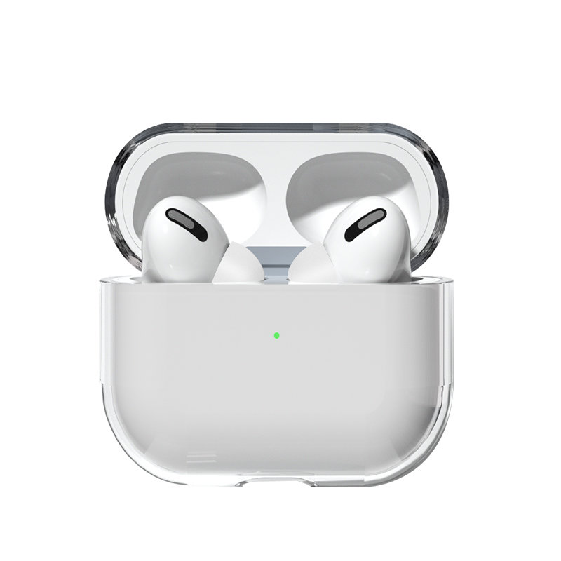 Vāciņš AirPods 2 / AirPods 1 ciets, stiprs, caurspīdīgs vāks austiņām (vākam A)