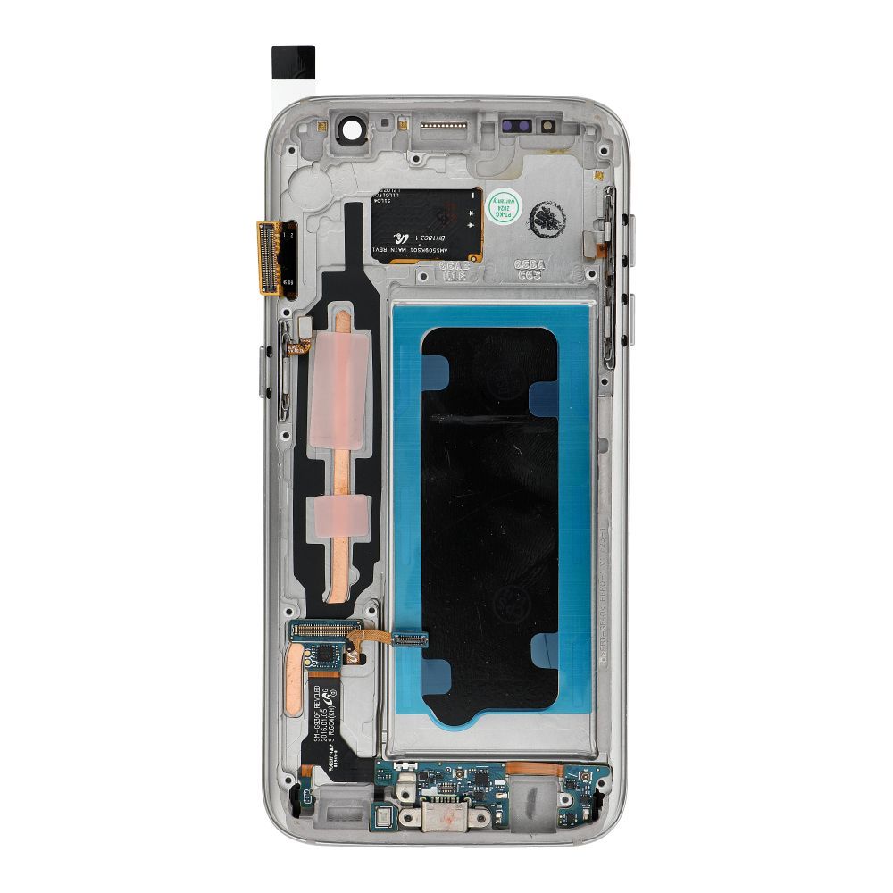 FixCell displejs LCD SAMSUNG S7 ar rāmi zelta (refurb)