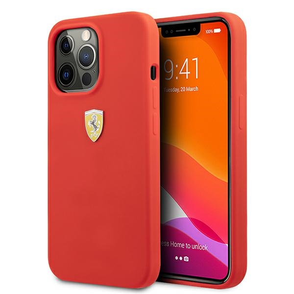 Ferrari FESSIHCP13XRE iPhone 13 Pro Max 6.7" ciets silikona viedtālruņa apvalks sarkans/sarkans