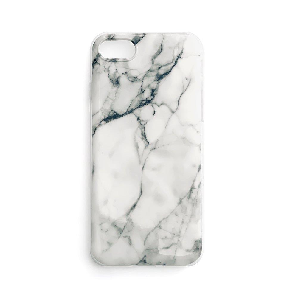 Wozinsky Marble gels apvalks marmora Samsung Galaxy S22 + (S22 Plus) balta