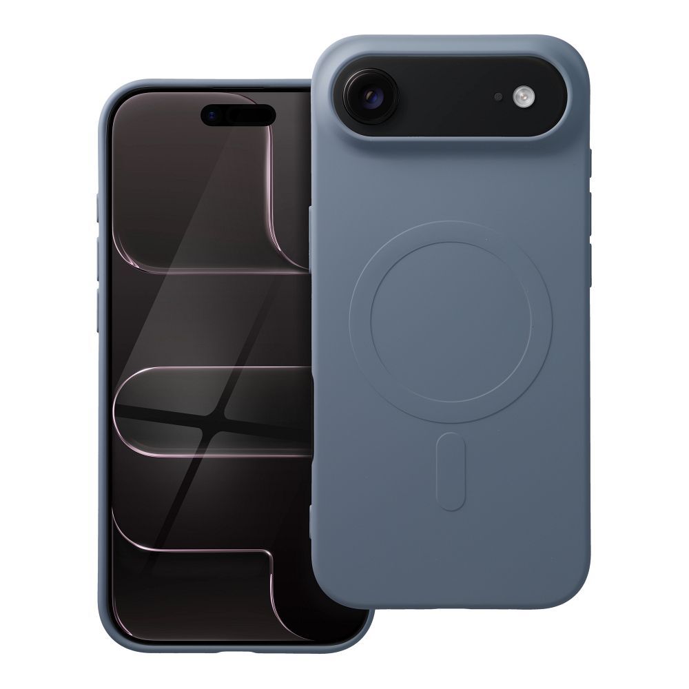 SILICONE MAG APVALKS (liels caurums) saderīgs ar MagSafe IPHONE 17 Air gaiši zila