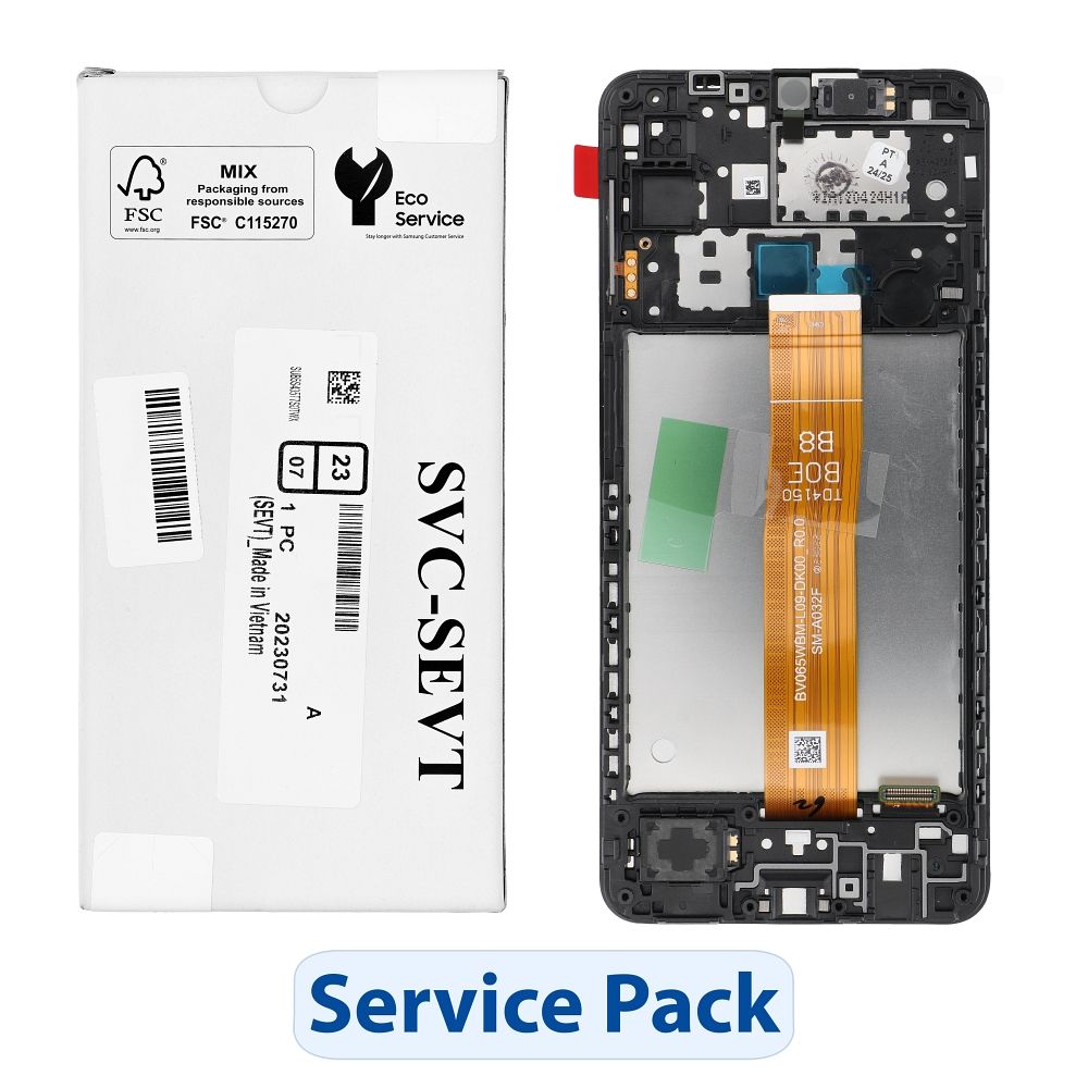 ServicePack LCD ekrāns SAMSUNG A12 A127F GH82-26485A