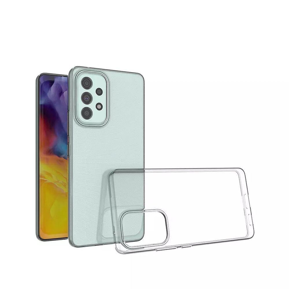 Caurspīdīgs viedtālruņa apvalks 2 mm kastē SAMSUNG A32 5G caurspīdīgs