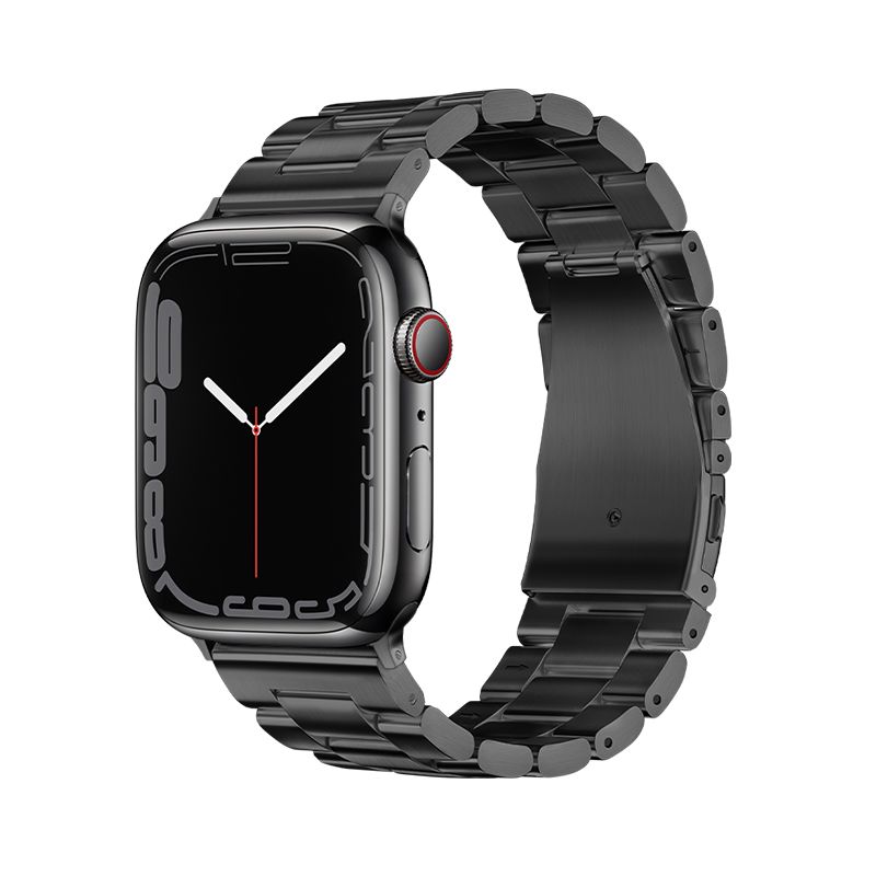 FORCELL F-DESIGN FA10 nerūsējošā tērauda siksniņa APPLE Watch 42 / 44 / 45 / 49 mm melna