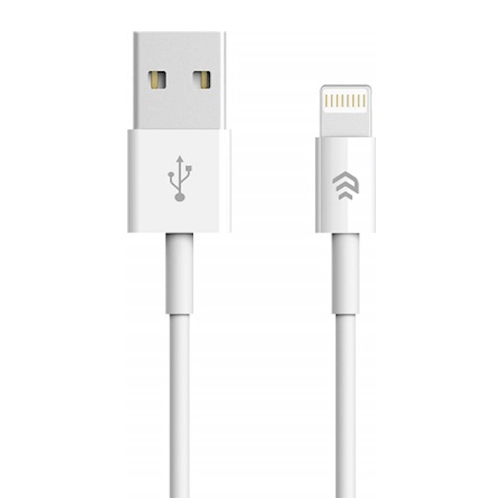 Devia kabelis Smart EC080 USB - Lightning 1,0 m 2,1A balts