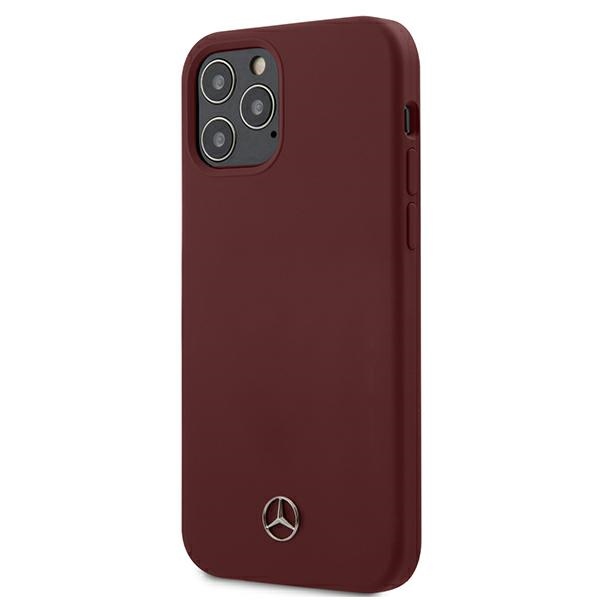 Mercedes Silicone Line viedtālruņa apvalks iPhone 12 / iPhone 12 Pro - sarkans