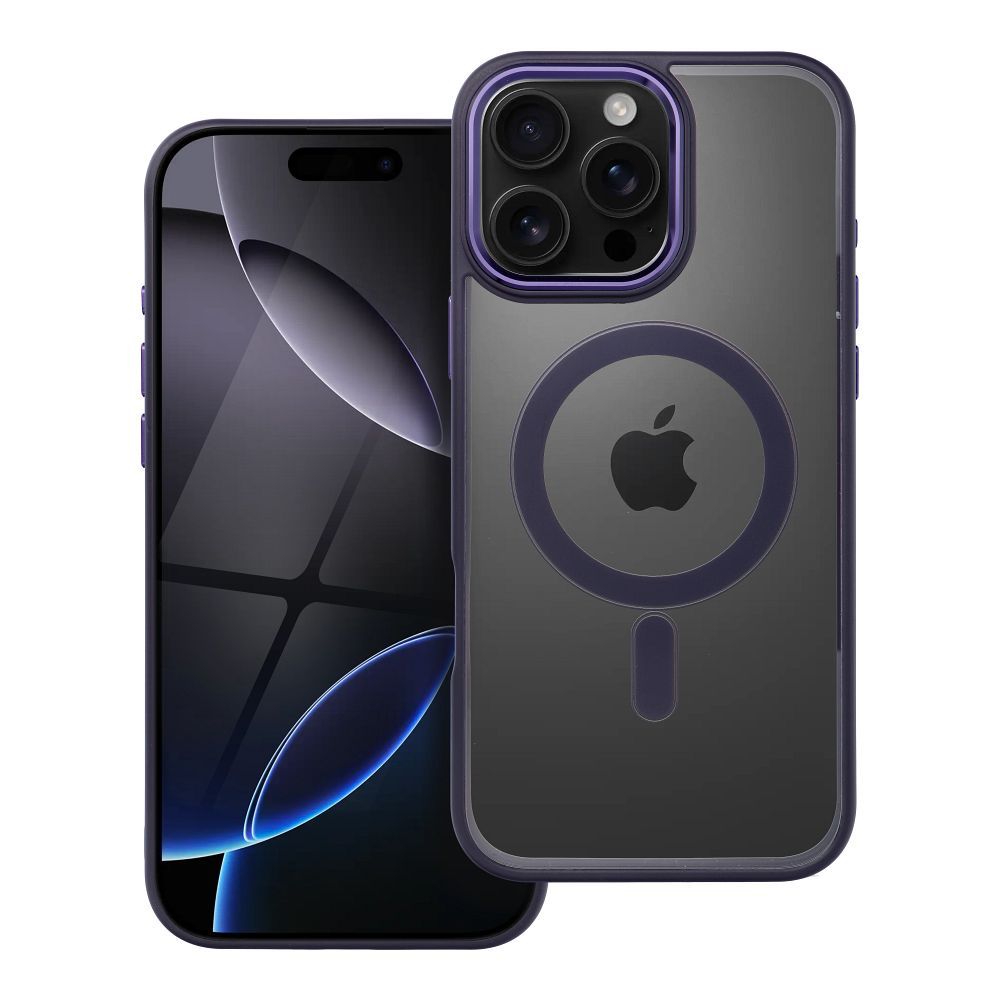 Viedtālruņa apvalks COLOR EDGE MAG COVER saderīgs ar MagSafe IPHONE 16 Pro Max - violets