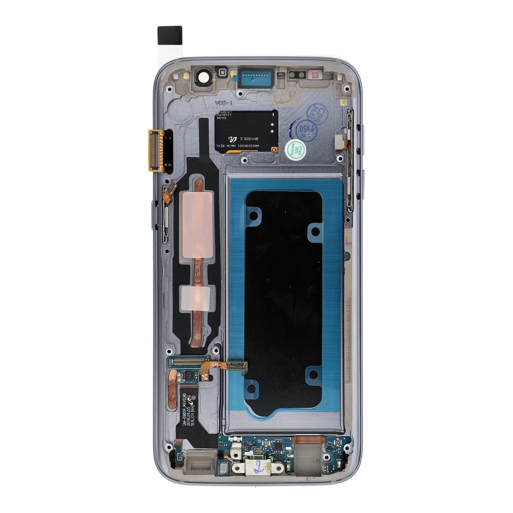 FixCell displejs LCD SAMSUNG S7 ar rāmi melns (refurb)