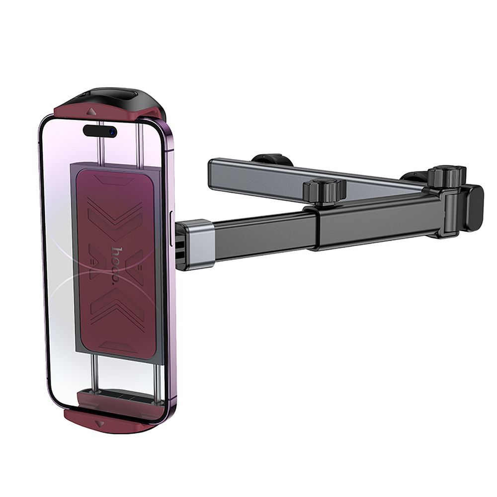 HOCO teleskopiskais automašīnas turētājs galvas balstam (4,5" - 13") H69 melns un sarkans