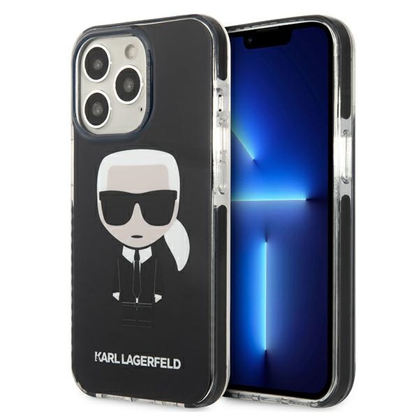 Karl Lagerfeld Iconik Karl apvalks iPhone 13 Pro / iPhone 13 - melns