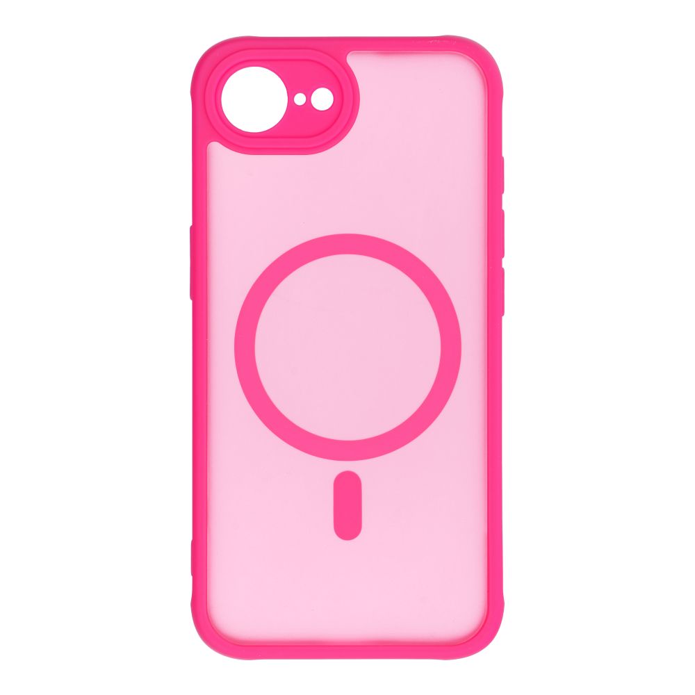 FULL MATTE MAG COVER viedtālruņa apvalks saderīgs ar MagSafe iPhone 16E (SE 4 2025) rozā