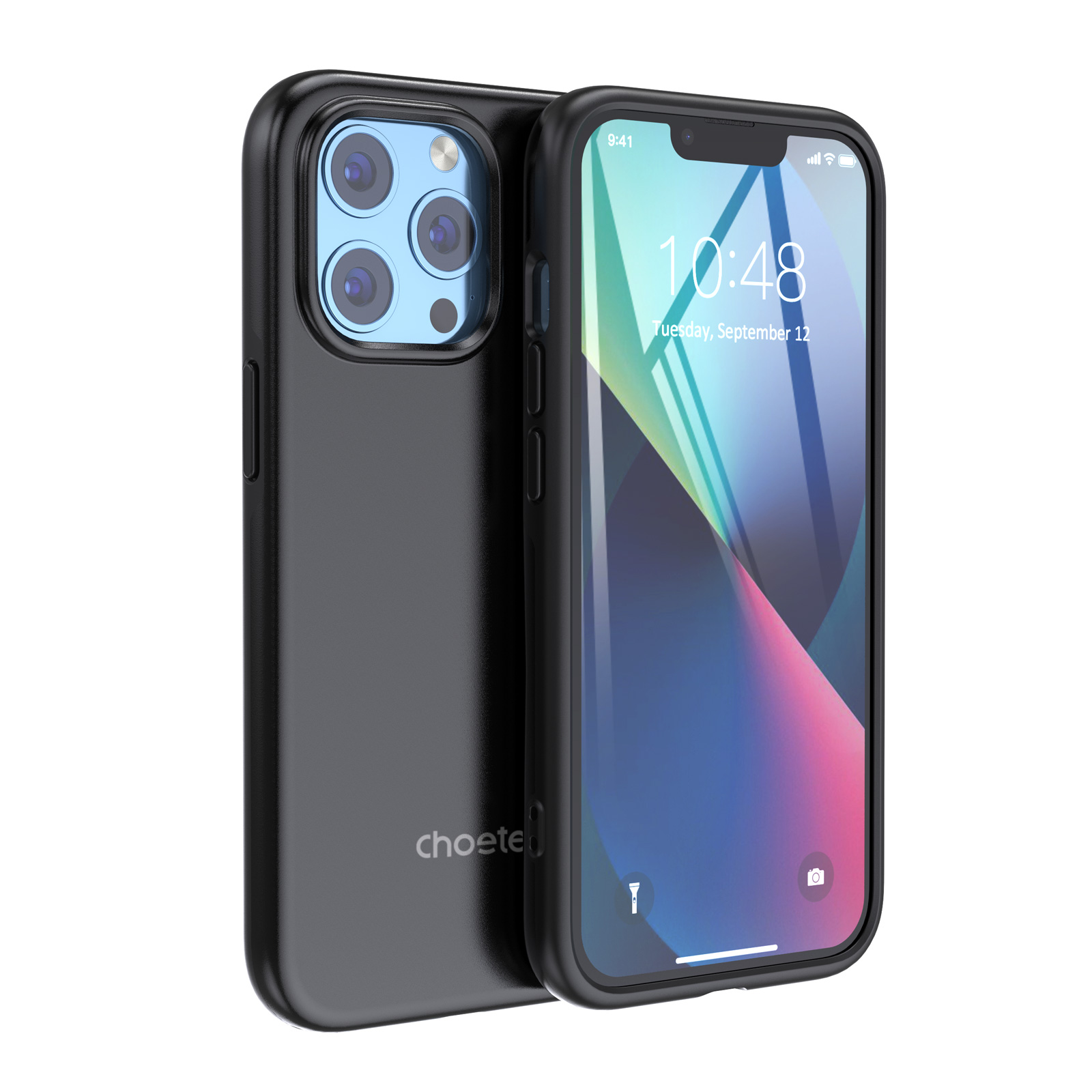 Choetech MFM Aizsargapvalks iPhone 13 Pro Max melns (PC0114-MFM-BK)
