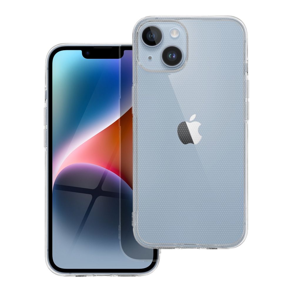 Caurspīdīgs 2 mm viedtālruņa apvalks IPHONE 14 (ar kameras aizsardzību)