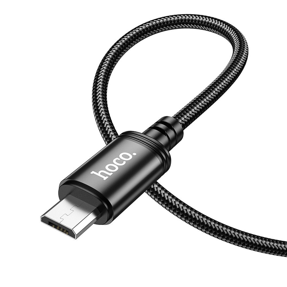 Kabelis USB A uz Micro USB Hoco 2,4A 2 m X89 melns
