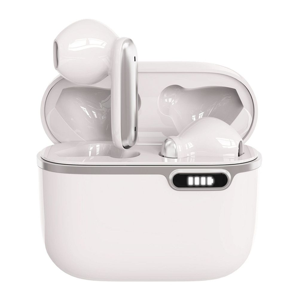 ART bezvadu austiņas Bluetooth TWS ar dokstaciju Type C AP-TW-B4W balta