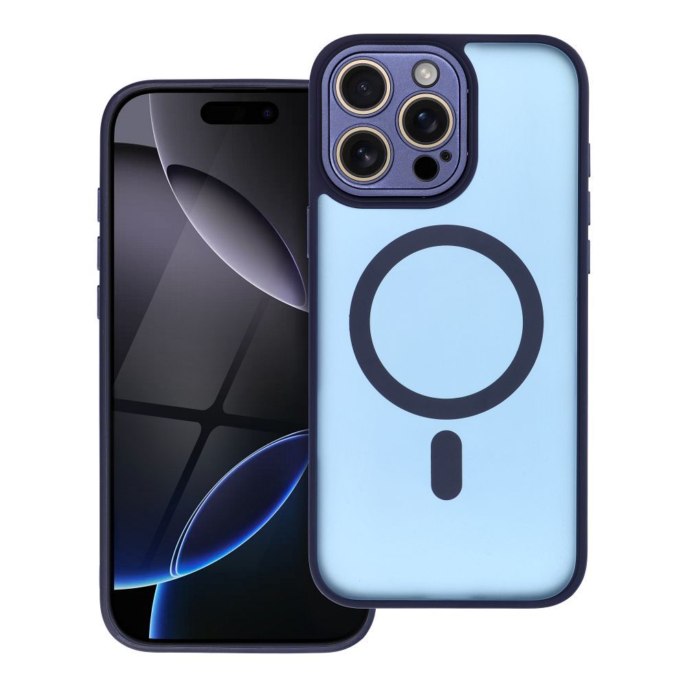 VARIETE MAG COVER Viedtālruņa apvalks saderīgs ar Magnētisko IPHONE 16 PRO MAX tumši zils