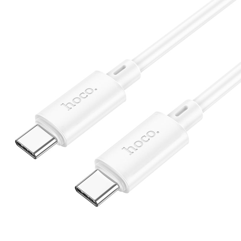 Kabelis USB C uz USB C Hoco 3A 60W 2 m X88 balts