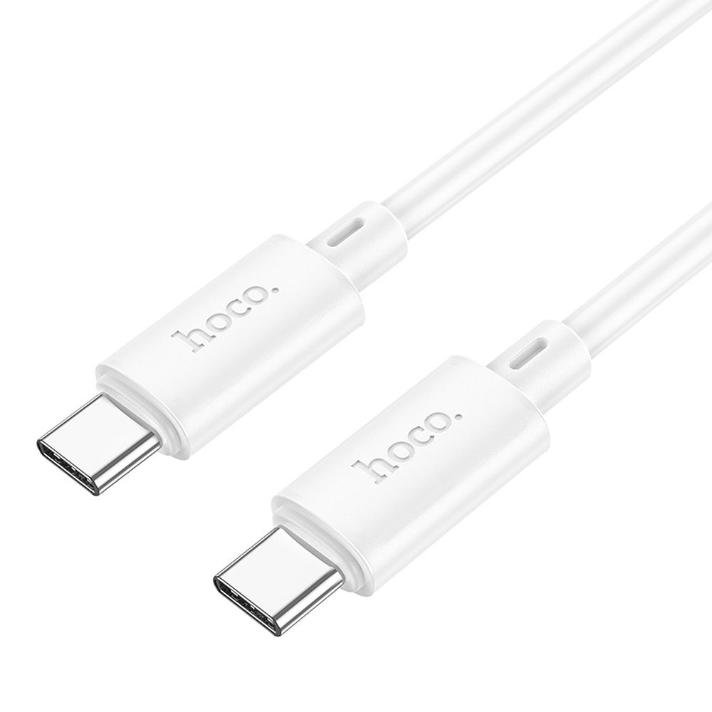Kabelis USB-C uz USB-C Hoco QC3.0 PD 3A 60W 1 m X88 balts