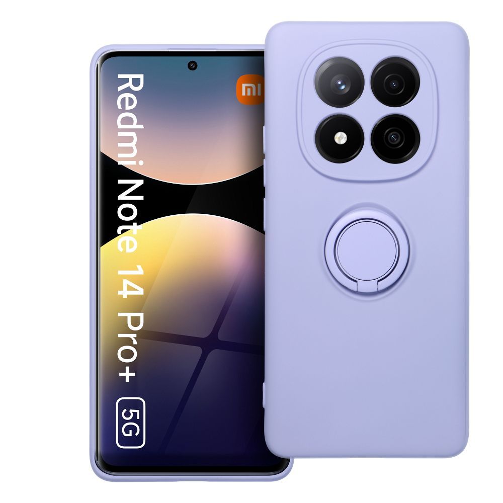 Viedtālruņa apvalks ar silikona gredieniem XIAOMI Redmi Note 14 Pro Plus 5G violets