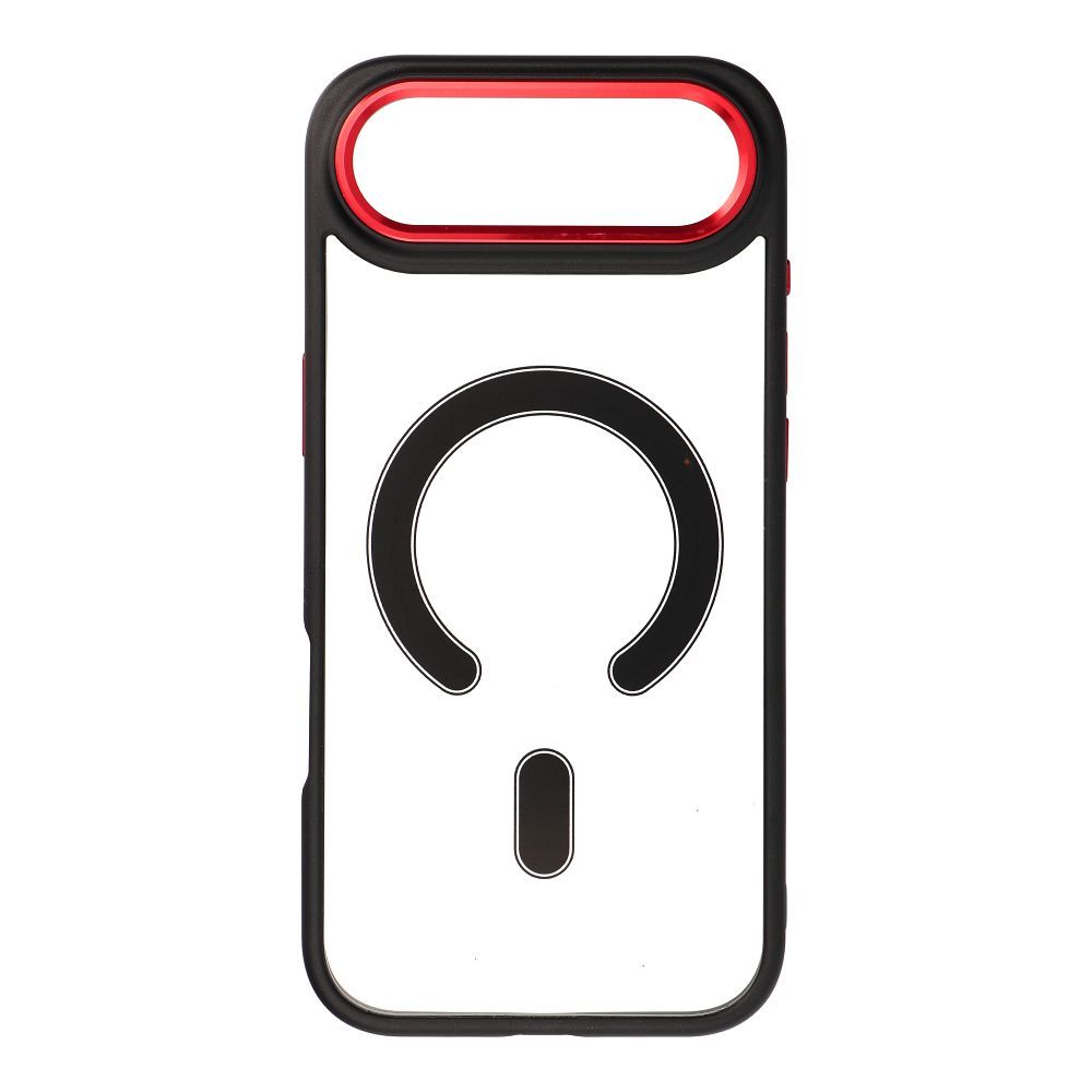 Viedtālruņa apvalks COLOR EDGE MAG COVER saderīgs ar MagSafe IPHONE 17 Air - melns sarkans