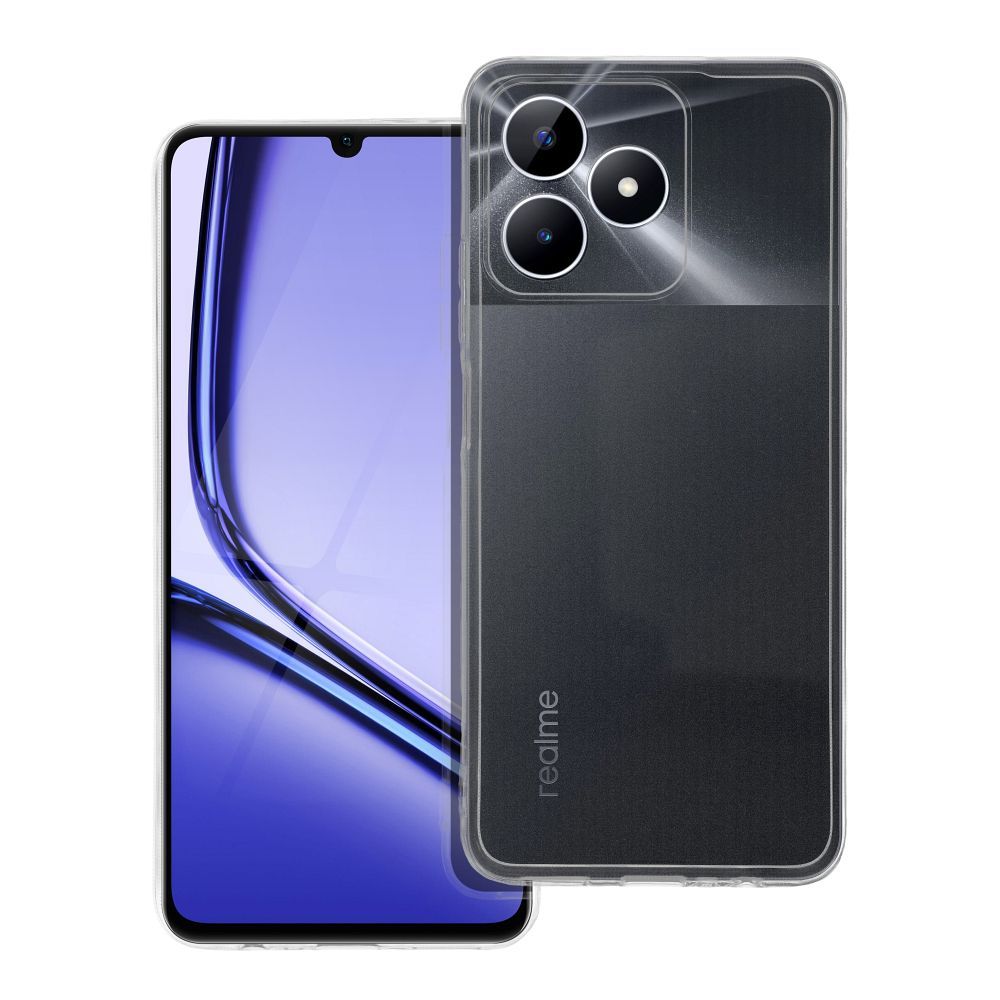 Caurspīdīgs viedtālruņa apvalks 2 mm REALME NOTE 50 (kameras aizsardzība) caurspīdīgs