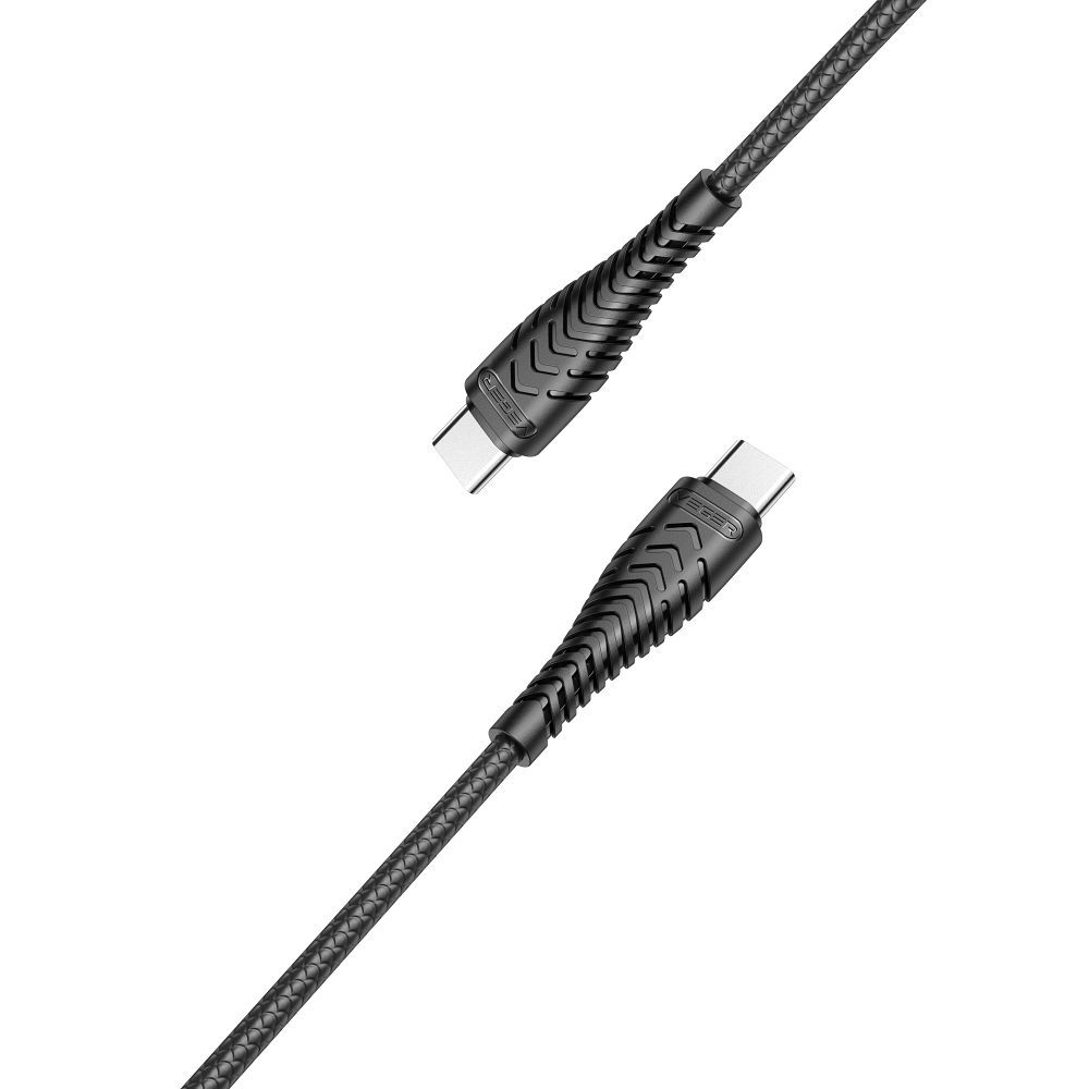 VEGER kabelis Type uz Type C PD 3A 60W V106 1,2 m melns