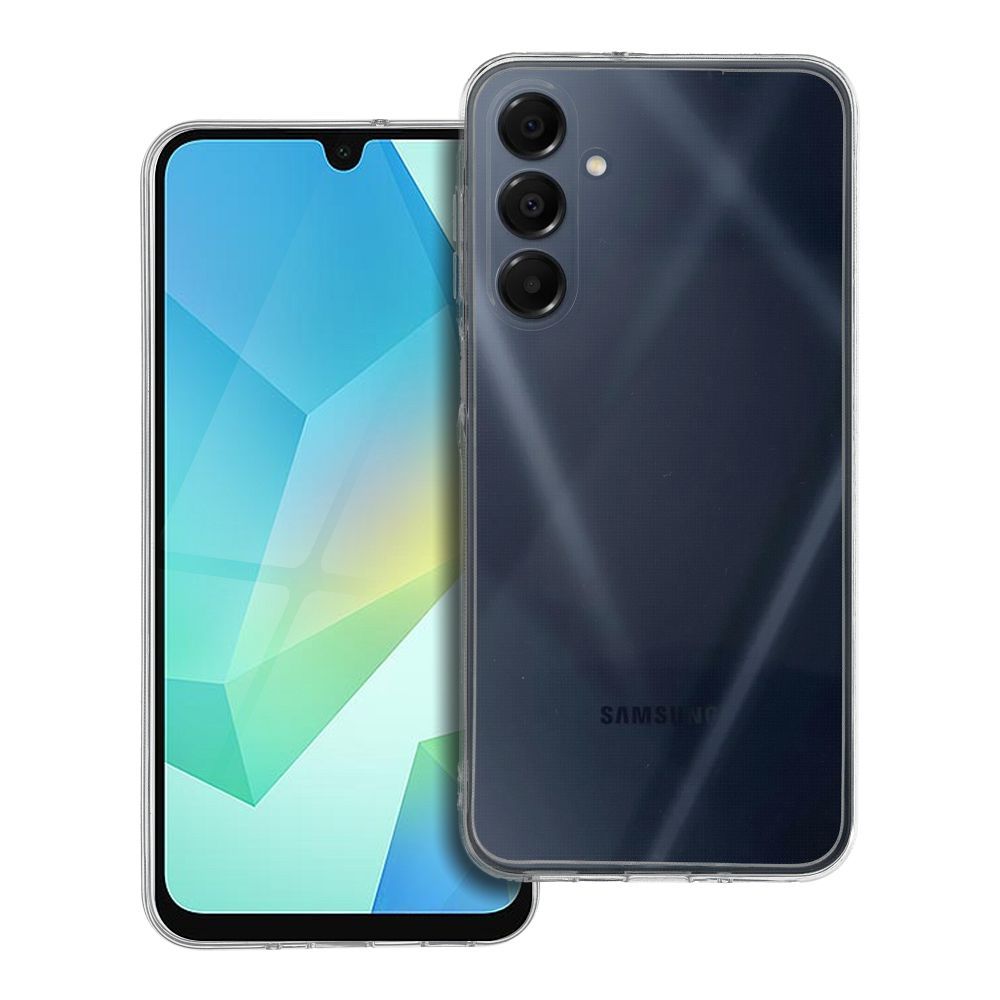 Caurspīdīgs viedtālruņa apvalks 2 mm SAMSUNG A16 5G / A16 4G (kameras aizsardzība) caurspīdīgs