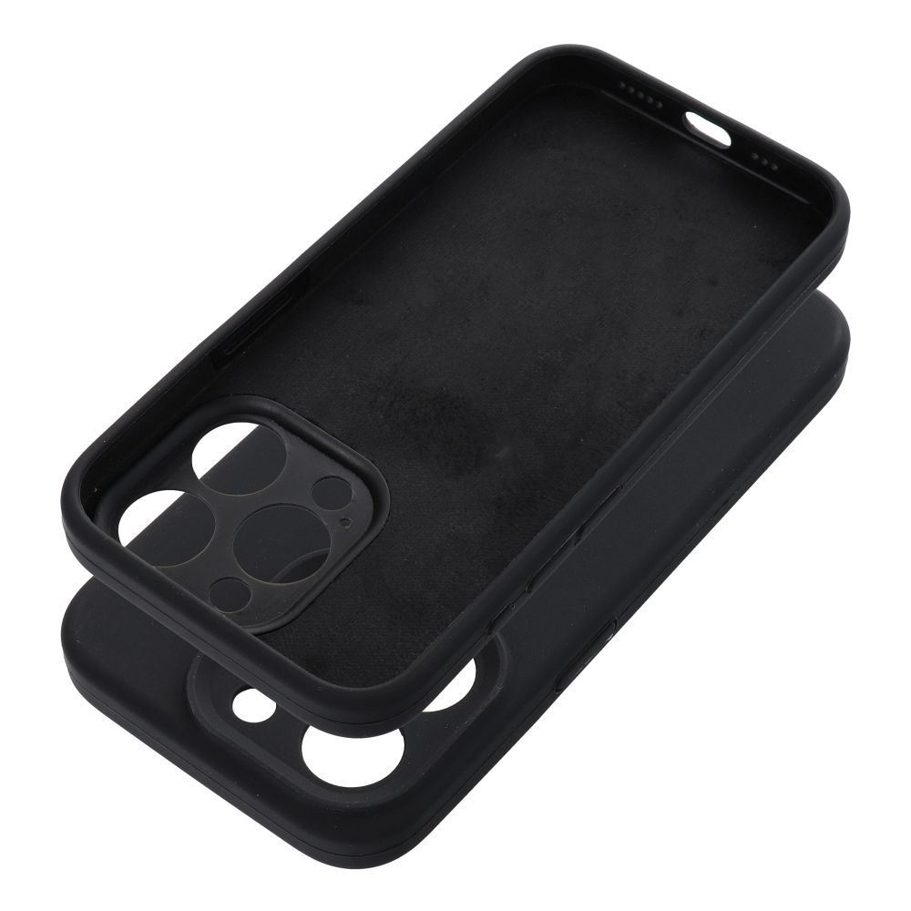 Viedtālruņa melnais silikona apvalks 2mm IPHONE 16e (SE 4 2025)
