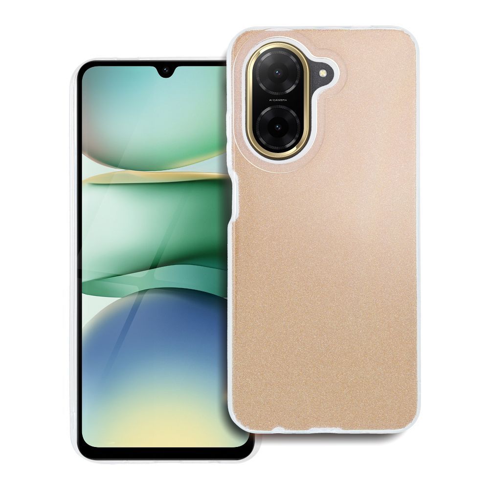 Spīdīgs viedtālruņa apvalks XIAOMI Redmi A5 (171,7 x 77,8 x 8,26) zeltains