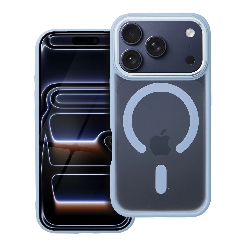 MATTE MAG COVER magnētiskais viedtālruņa apvalks, saderīgs ar MagSafe, paredzēts IPHONE 17 Pro, zils