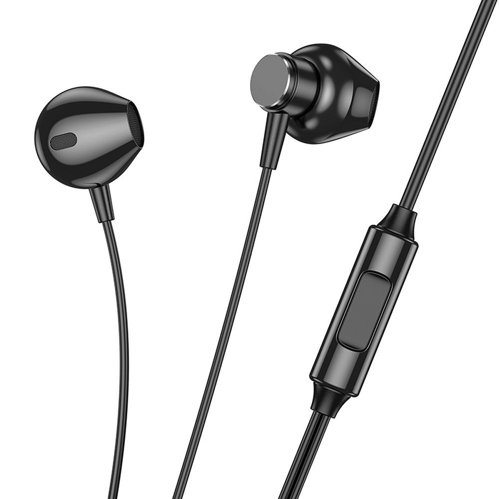 HOCO vadu austiņas Jack 3,5 mm ar mikrofonu M125 melnas