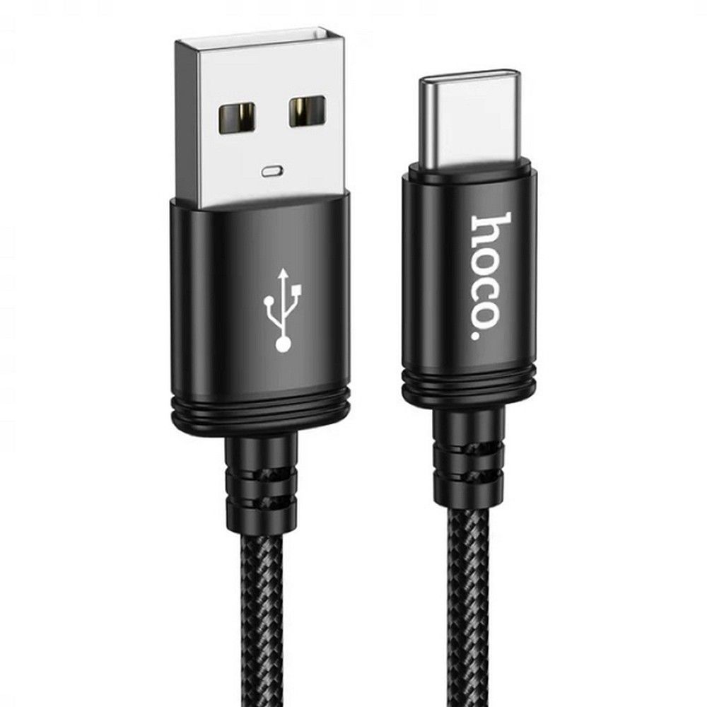 Kabelis USB-A uz USB-C Hoco 3A 3 m X91 melns