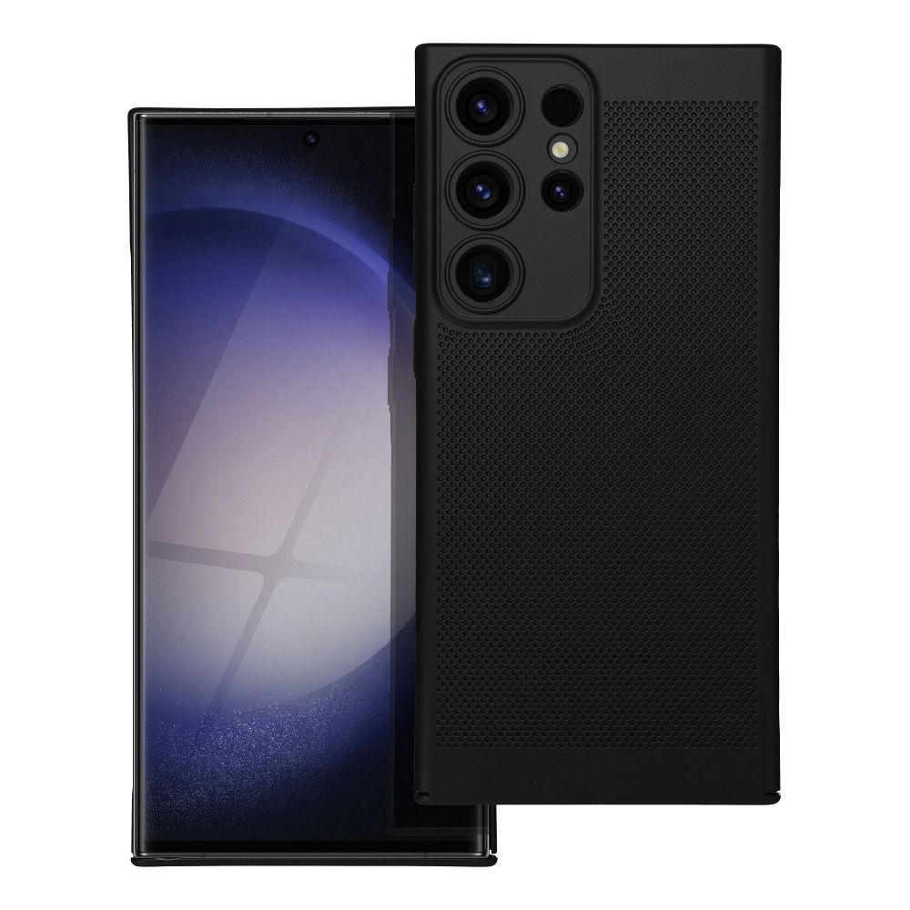 BREEZY viedtālruņa apvalks SAMSUNG S23 Ultra melns