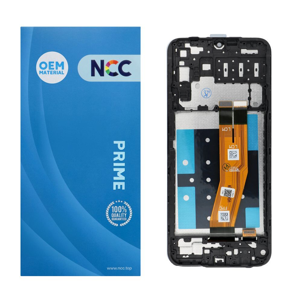 NCC LCD displejs SAMSUNG A14 4G A145B/P/R OEM ar rāmi