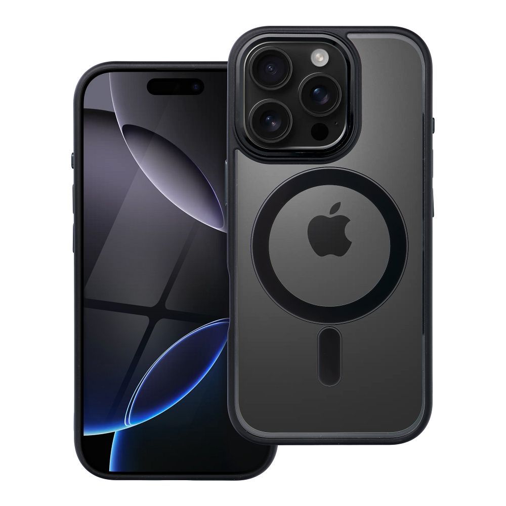 Viedtālruņa apvalks COLOR EDGE MAG COVER saderīgs ar MagSafe IPHONE 16 Pro - melns