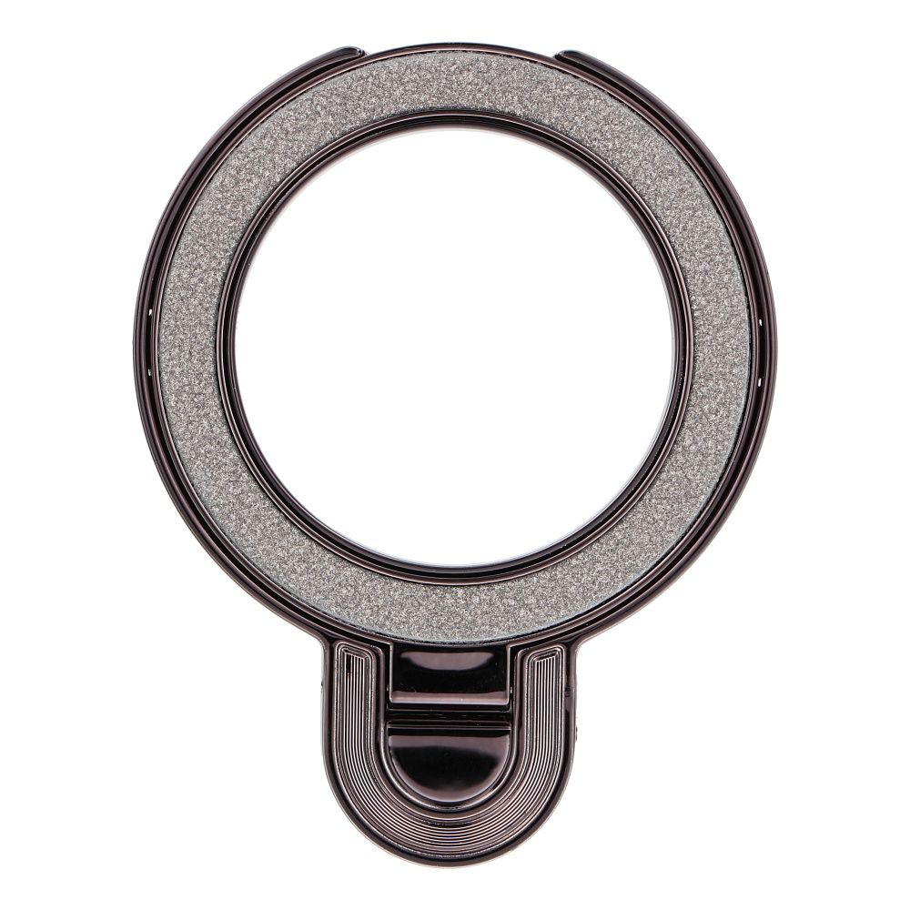 Viedtālruņa statīvs Circle GLITTER - uzlīmējams - melns