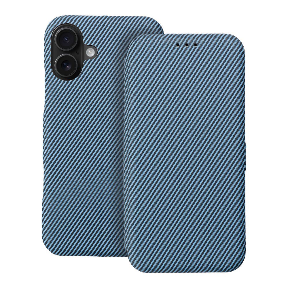 FOLIO Sānu magnētiskais grāmatas apvalks IPHONE 16 PLUS zils