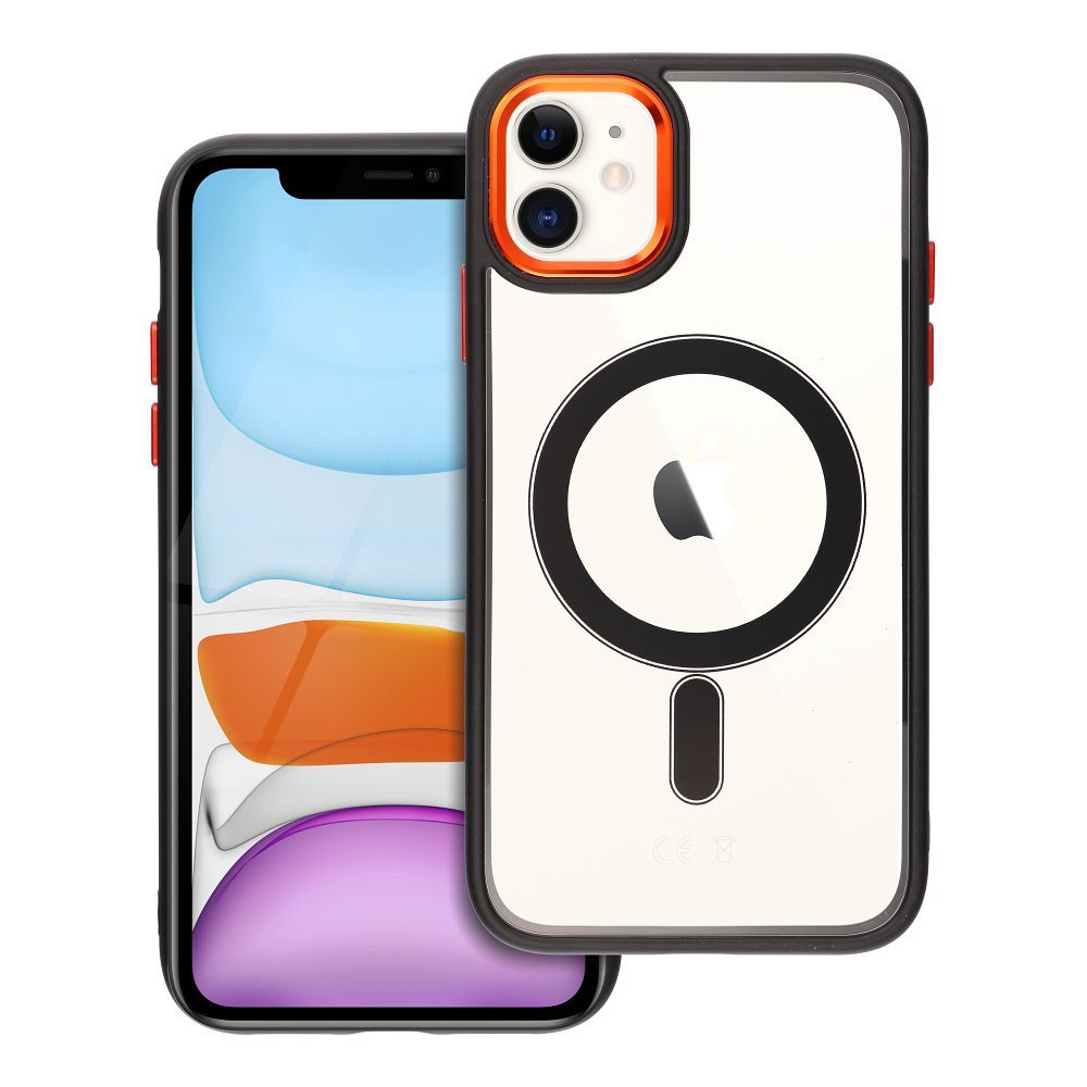COLOR EDGE MAG COVER viedtālruņa apvalks saderīgs ar Magnētisko IPHONE 11 melna zelta