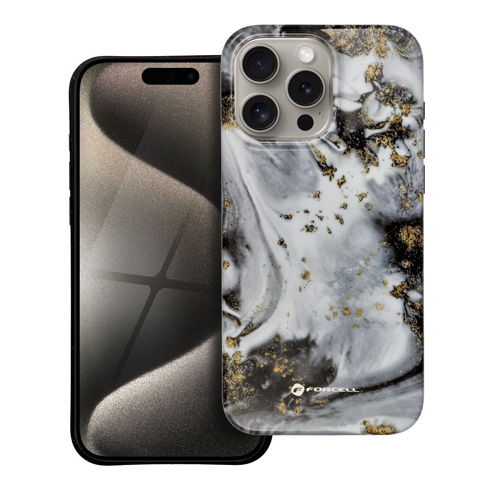 FORCELL F-PROTECT Mirage, militāri pārbaudīts apvalks ar MagSafe, saderīgs ar IPHONE 15 PRO MAX sudraba migla